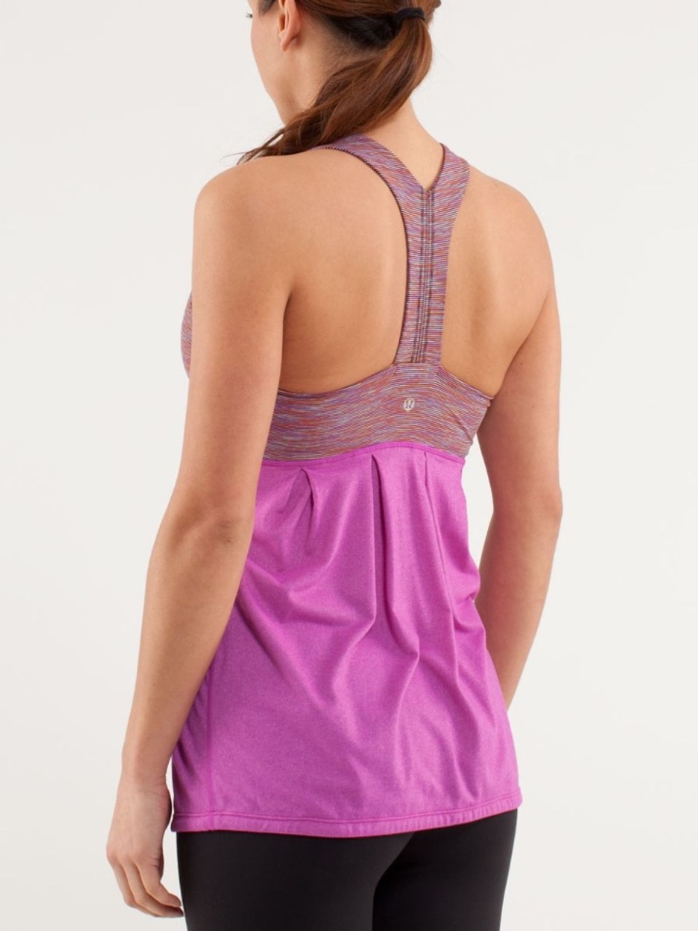 Lululemon Power Dance Tank
Heathered Ultra Violet / Wee Are From Space Black